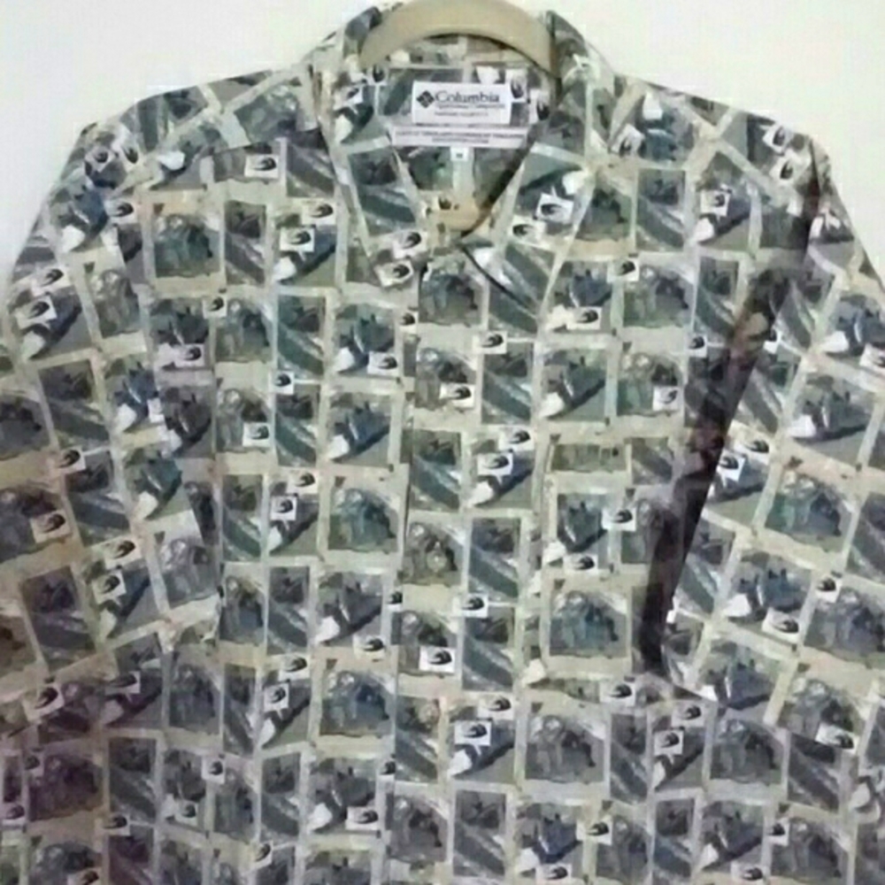 Columbia Sportswear Co. Men's Size M Green Shirt - Picture 4 of 5